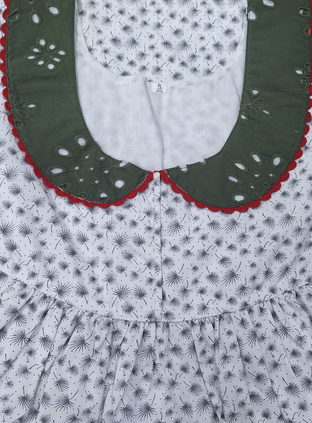 Cotton With Pockets, No Open Small Printed Nighty