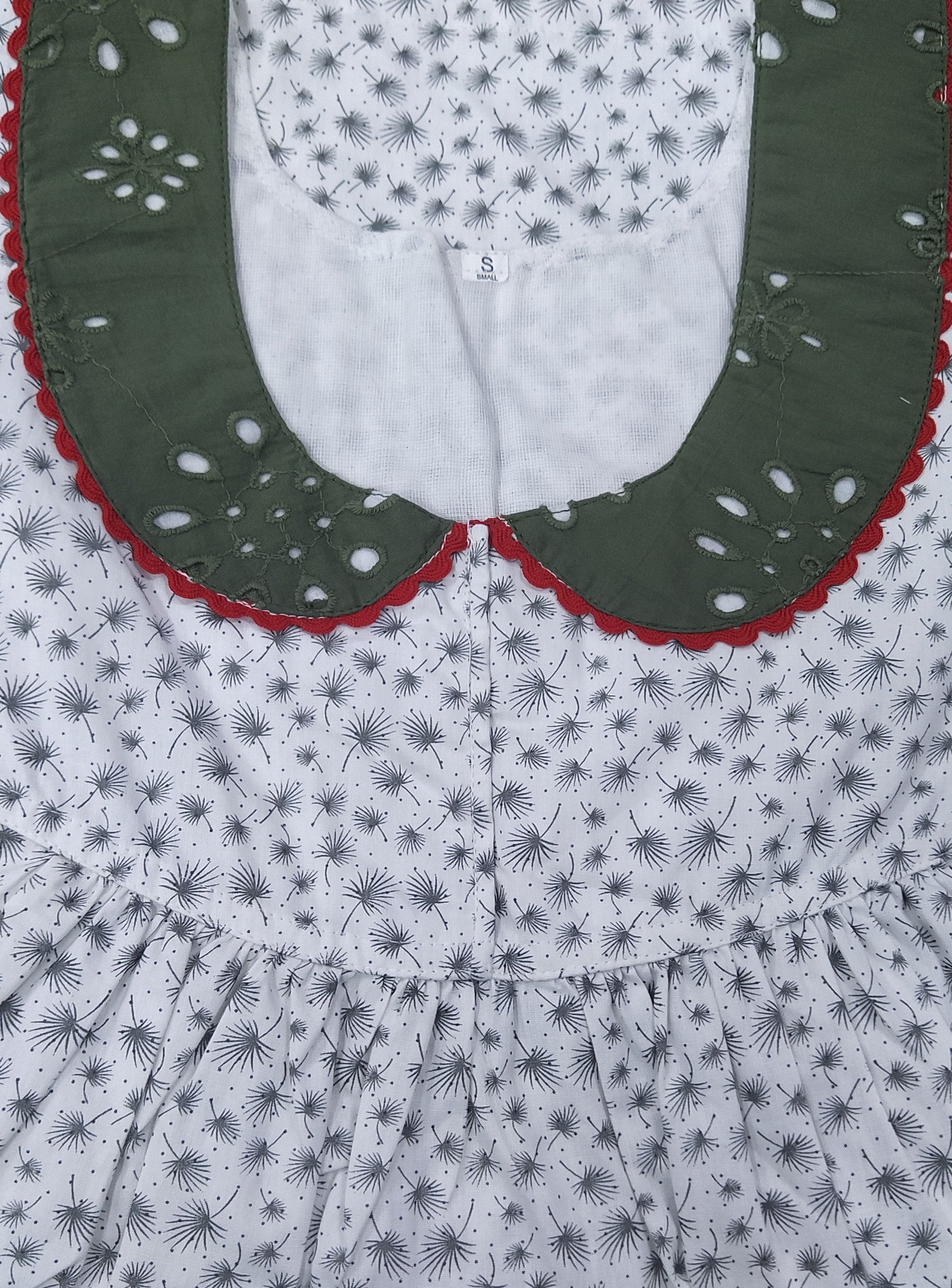 Cotton With Pockets, No Open Small Printed Nighty