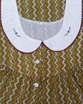 Soft Cotton With Pockets, Half Open Medium Printed Nighty