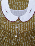 Soft Cotton With Pockets, Half Open Medium Printed Nighty