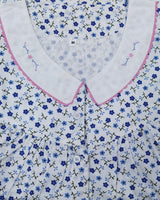 Cotton With Pockets, Half Open Medium Printed Nighty
