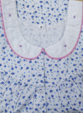 Cotton With Pockets, Half Open Medium Printed Nighty