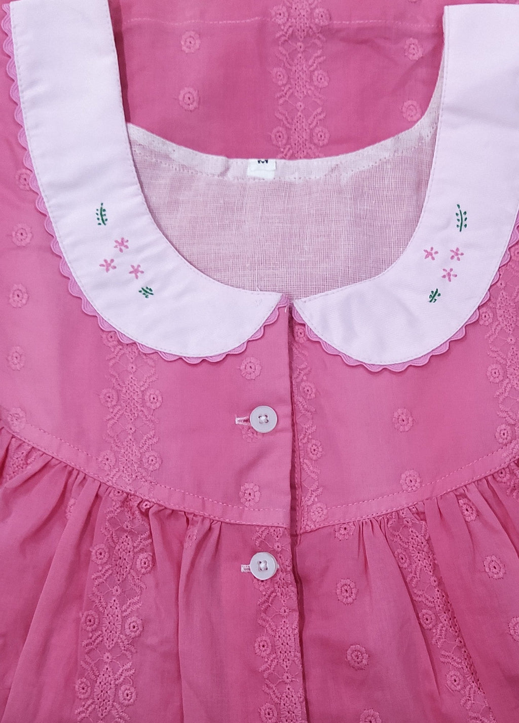 Hacoba With Pockets, Half Open Medium Printed Nighty