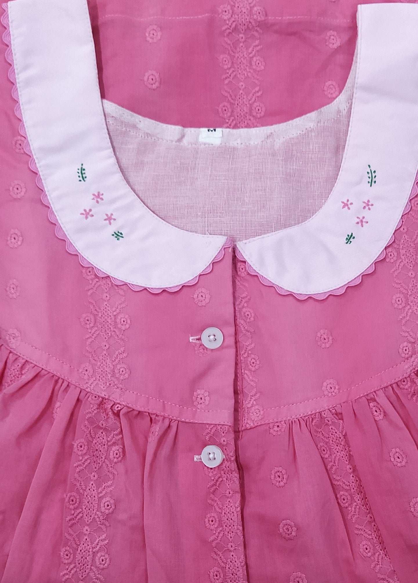 Hacoba With Pockets, Half Open Medium Printed Nighty