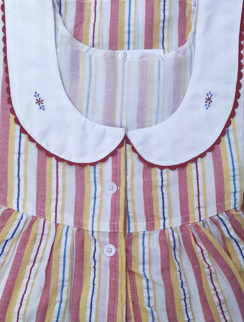 Bantex With Pockets, Half Open Small Printed Nighty