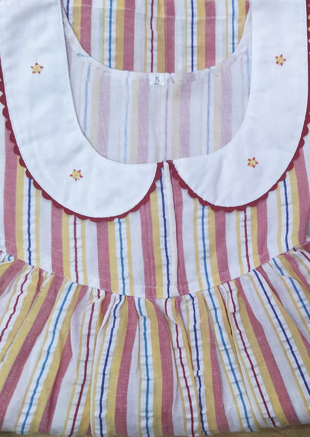 Bantex With Pockets, No Open Small Printed Nighty
