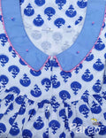 Cotton With Pockets, Central zip Medium Printed Nighty