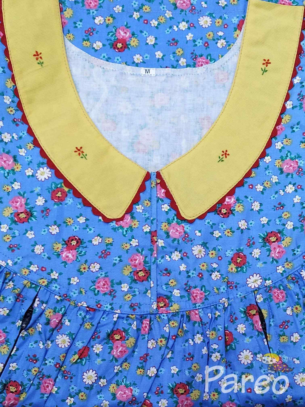 Cotton Side zip, With Pockets Medium Printed Nighty