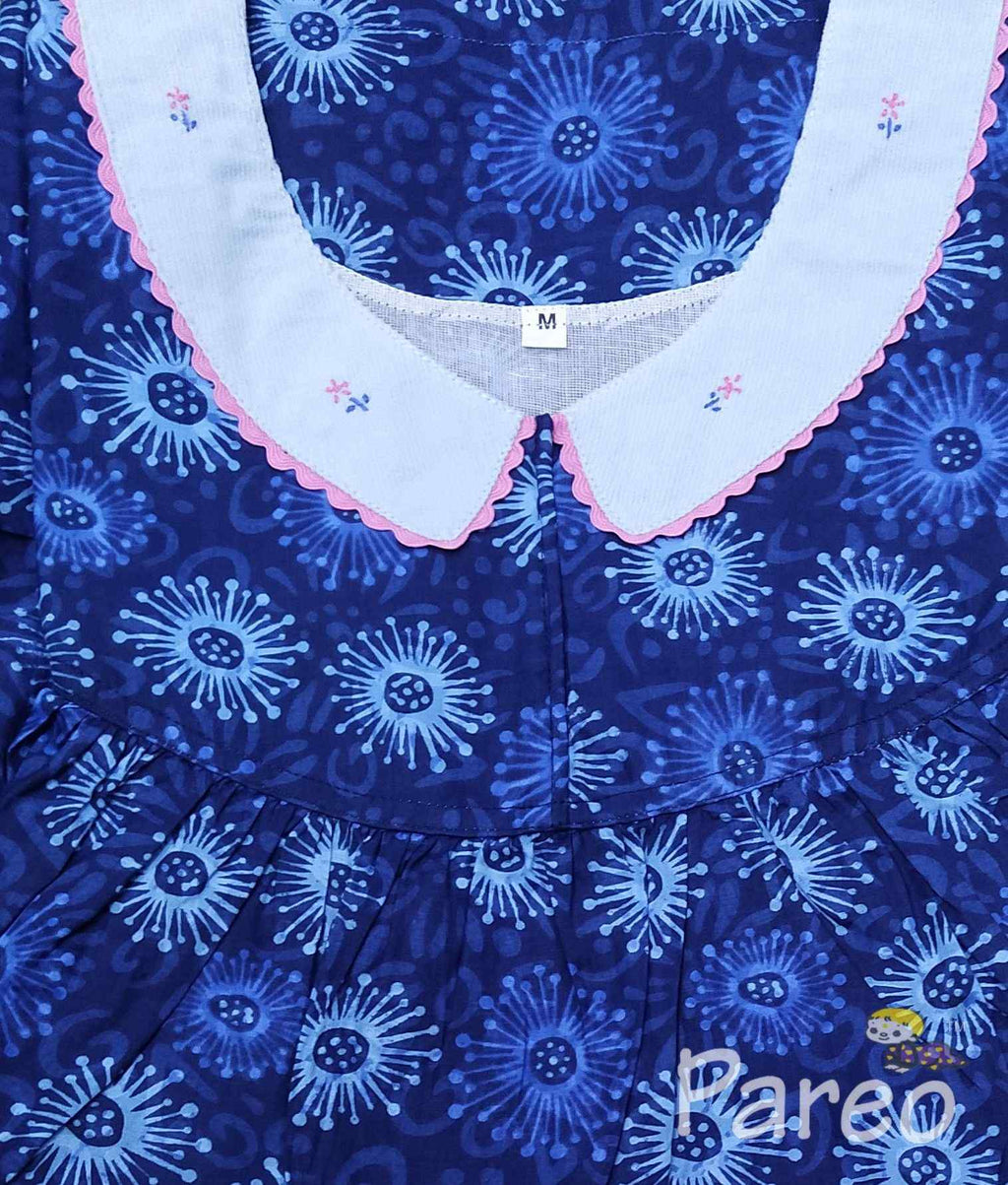 Cotton With Pockets, No Open Medium Printed Nighty