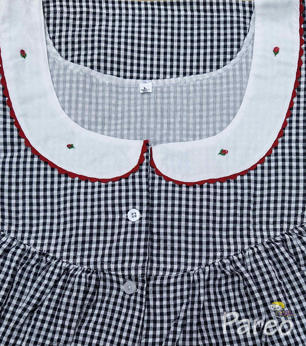 Bantex With Pockets, Half Open Large Printed Nighty