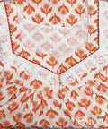 Cotton With Pockets, No Open Large Printed Nighty