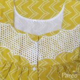 Soft Cotton With Pockets, Half Open Xlarge Printed Nighty