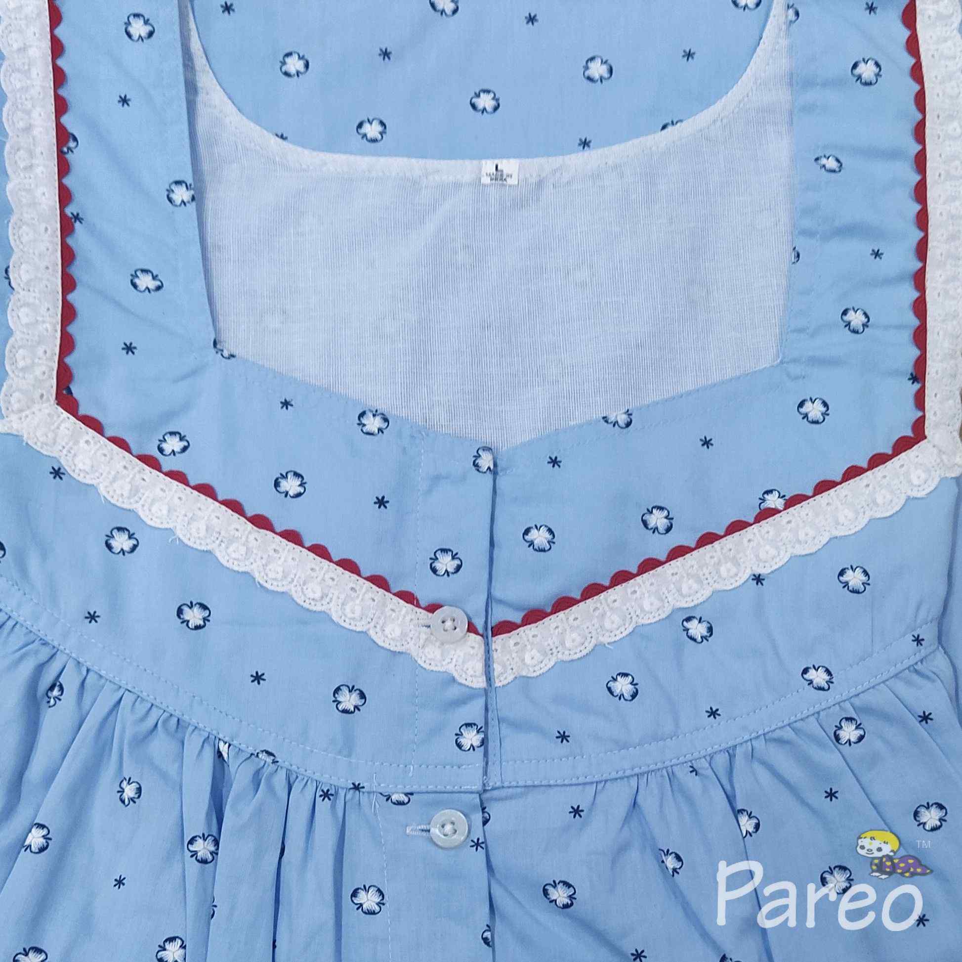 Cotton Full Open Large Printed Nighty