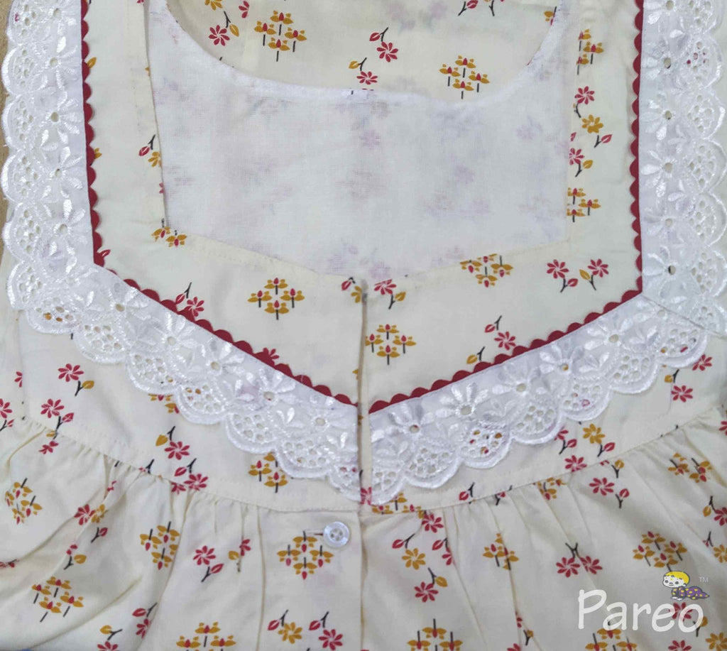 Cotton Full Open Large Printed Nighty