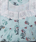 Rayon Full Open Small Printed Nighty