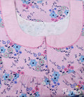 Cotton With Pockets, Half Open Large Printed Nighty