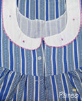 Cotton With Pockets, Half Open Large Printed Nighty