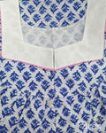 Cotton With Pockets, Half Open Large Printed Nighty