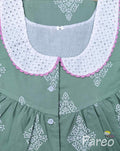 Soft Cotton With Pockets, Half Open Medium Printed Nighty