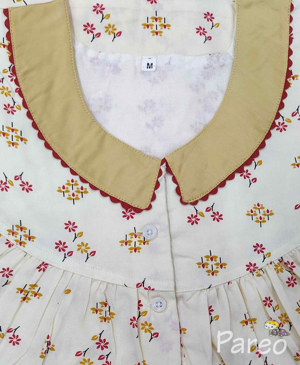 Cotton With Pockets, Half Open Medium Printed Nighty