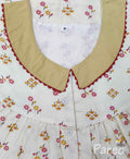 Cotton With Pockets, Half Open Medium Printed Nighty