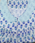 Cotton With Pockets, Half Open Medium Printed Nighty