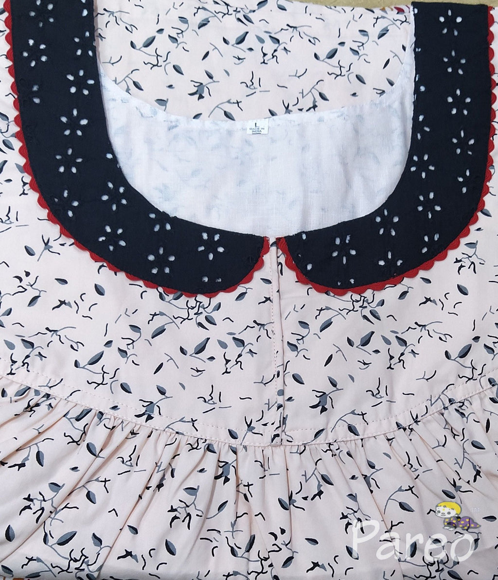 Cotton With Pockets, No Open Large Printed Nighty