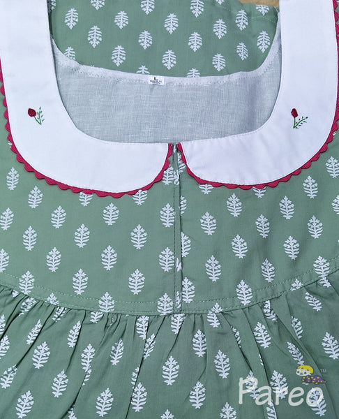 Soft Cotton With Pockets, No Open, Extra Long Large Printed Nighty