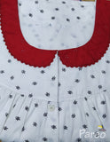 Cotton With Pockets, Half Open Large Printed Nighty