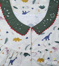 Cotton With Pockets, Half Open Large Printed Nighty