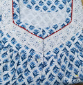 Cotton With Pockets, Half Open Large Printed Nighty