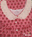 Cotton With Pockets, Half Open Medium Printed Nighty