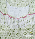 Cotton With Pockets, Half Open, Extra Long Large Printed Nighty