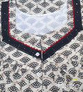 Cotton With Pockets, Half Open Medium Printed Nighty
