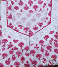 Cotton With Pockets, Half Open Medium Printed Nighty