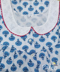 Cotton With Pockets, Half Open Medium Printed Nighty