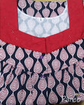Cotton With Pockets, Half Open Medium Printed Nighty