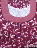 Cotton With Pockets, Half Open Medium Printed Nighty