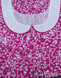 Cotton With Pockets, Half Open Medium Printed Nighty