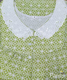 Soft Cotton With Pockets, Half Open, Extra Long Medium Printed Nighty
