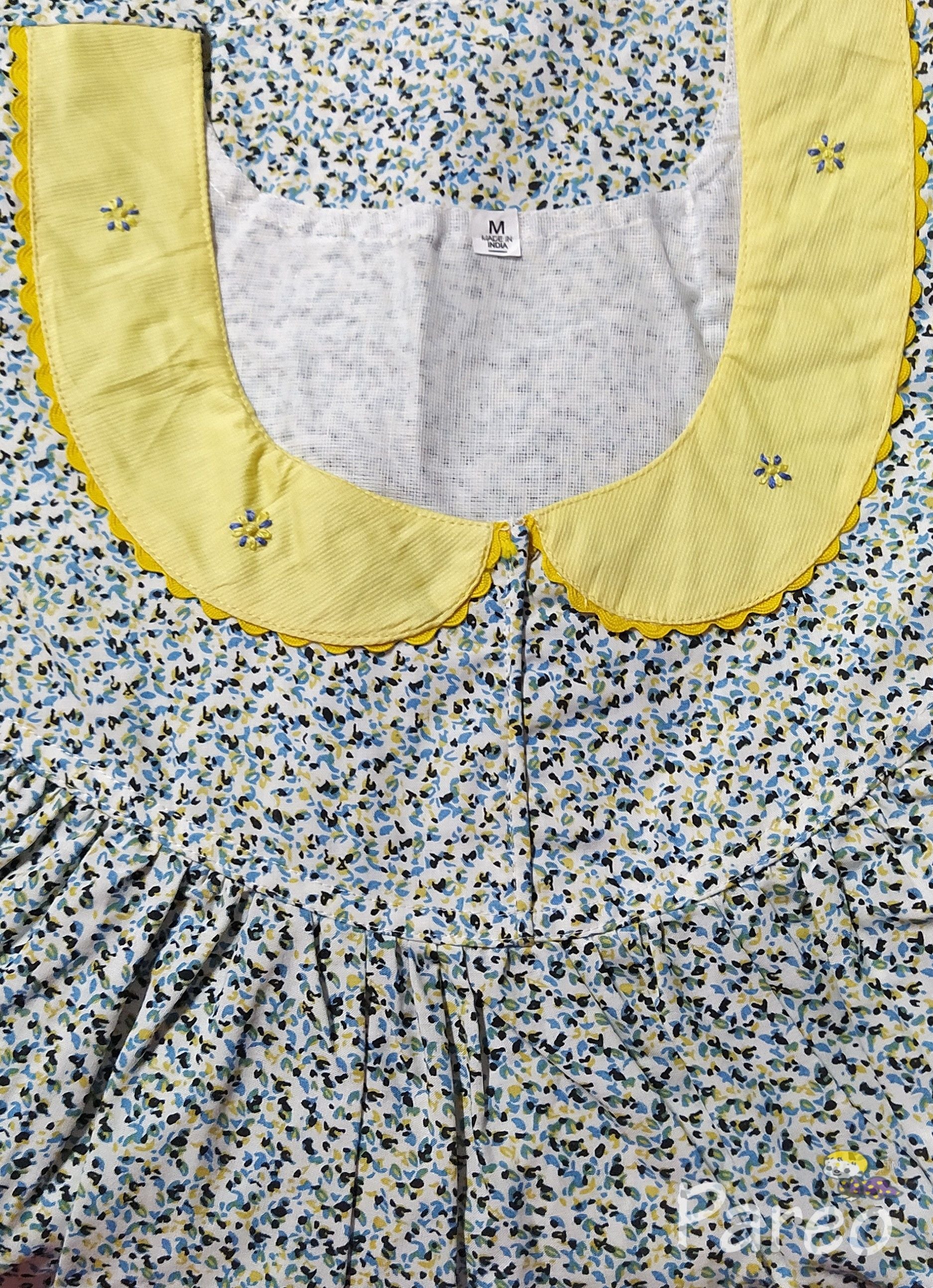 Cotton With Pockets, No Open Medium Printed Nighty