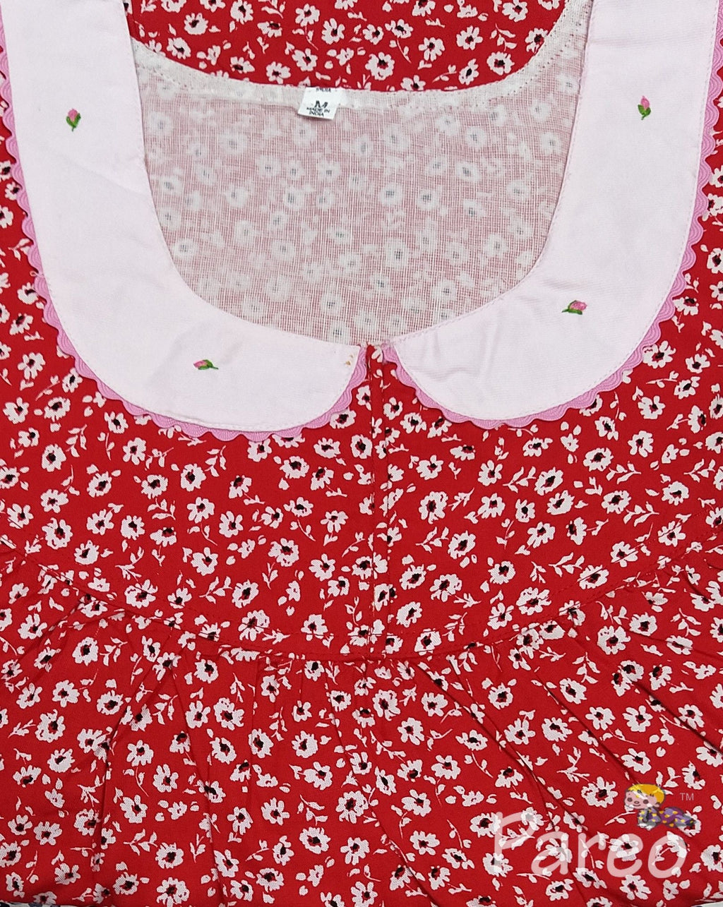 Rayon With Pockets, No Open Medium Printed Nighty