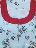 Rayon With Pockets, Half Open Medium Printed Nighty