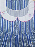 Soft Cotton With Pockets, Half Open, Extra Long Large Printed Nighty