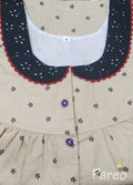 Cotton With Pockets, Half Open Small Printed Nighty