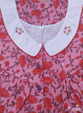 Soft Cotton With Pockets, Half Open Medium Printed Nighty