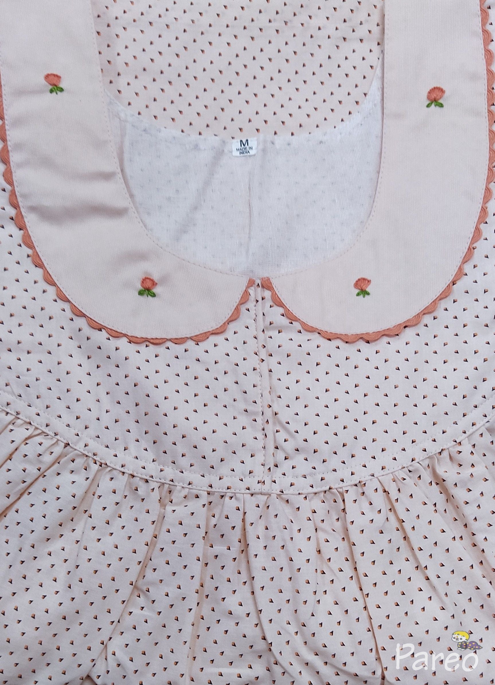 Cotton With Pockets, No Open Medium Printed Nighty