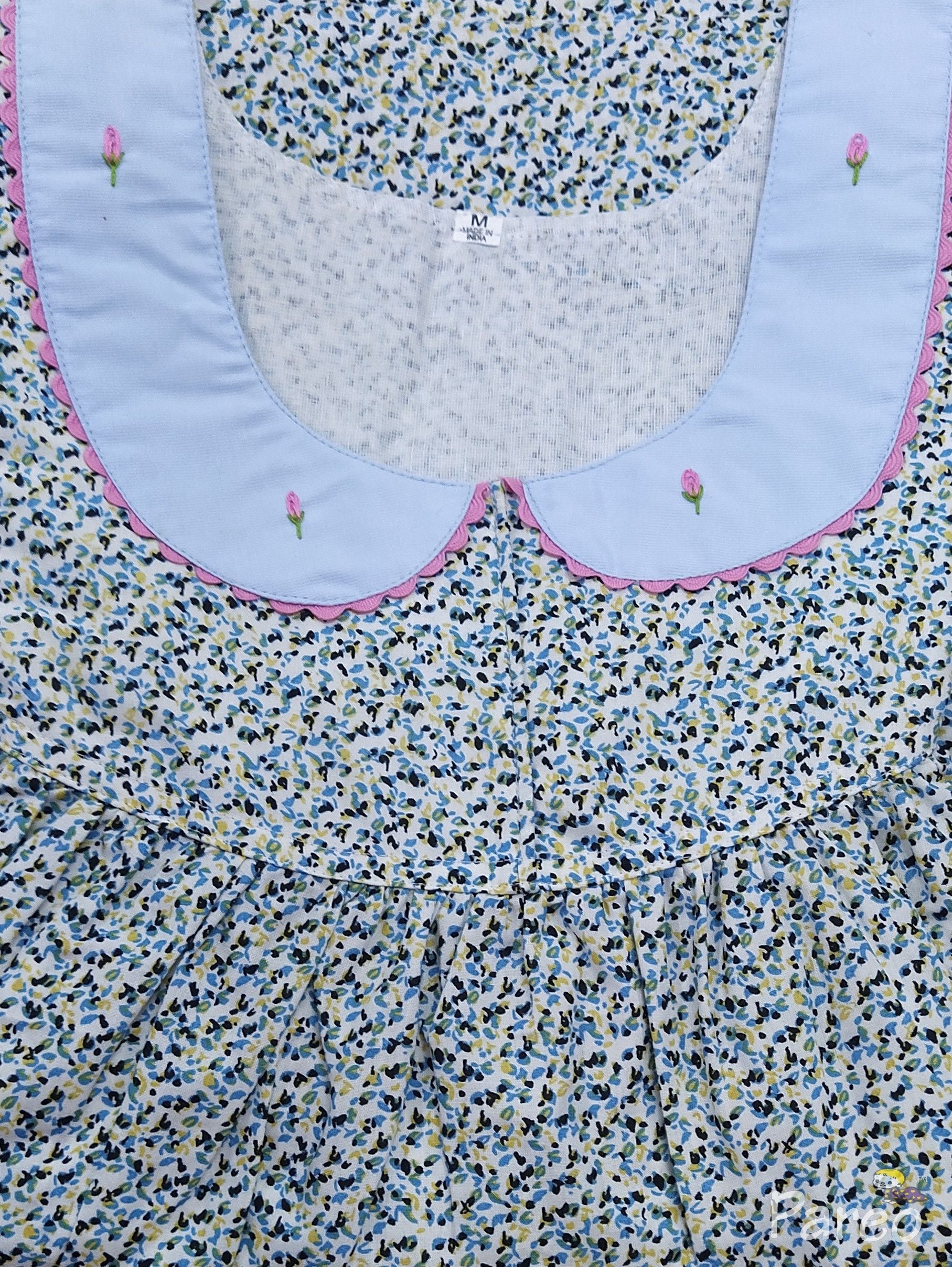 Cotton With Pockets, No Open Medium Printed Nighty