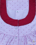 Cotton With Pockets, Half Open, Extra Long Medium Printed Nighty
