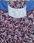 Cotton With Pockets, Half Open Small Printed Nighty
